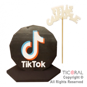 ADORNO TIK TOK GOMA EVA FELIZ CUMPLEA�OS X 1